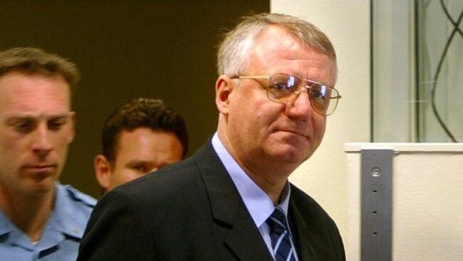 Лидер Сербской радикальной партии Воислав Шешель в Гаагском трибунале