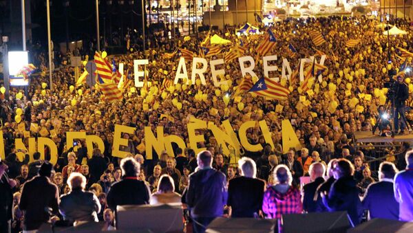 Протест в Каталонии