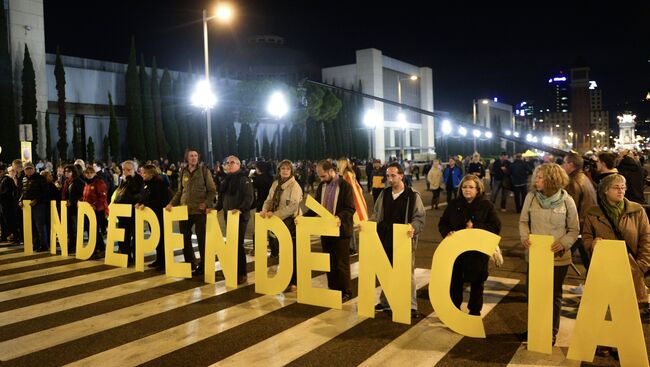 Митинг в поддержку независимости Каталонии. Архивное фото