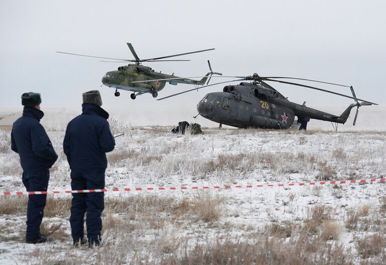 Возвращение на Землю экипажа МКС-40/41