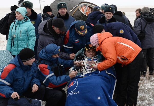Союз ТМА-13М приземлился в Казахстане