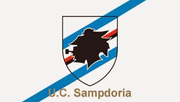Флаг итальянской футбольной команды Сампдория