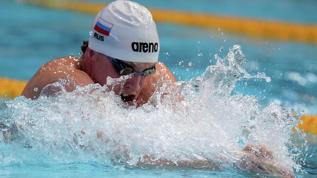 Олег Костин на чемпионате России по плаванию в Казани.