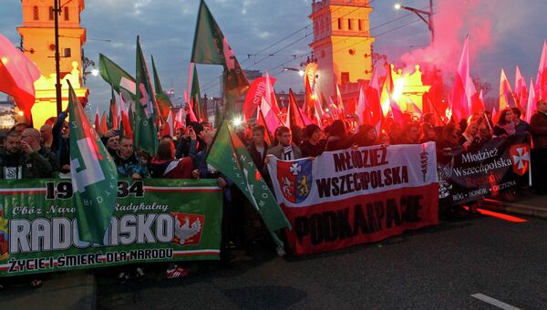 Столкновения на шествии в День независимости в Варшаве, 11 ноября 2014