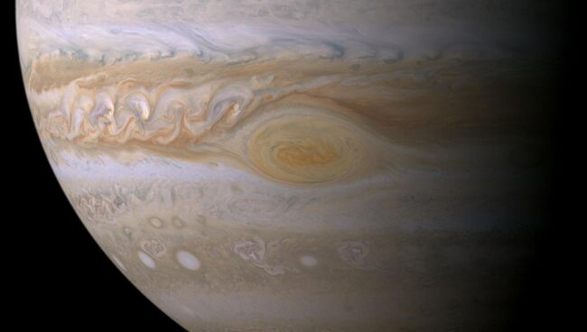 Знаменитой Большое Красное Пятно (БКП) на Юпитере. Архивное фото