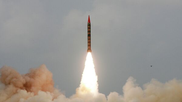 Запуск ракеты Шахин-2 в Пакистане. Архивное фото