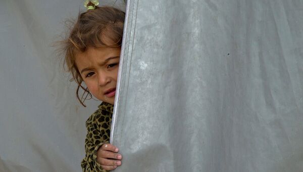 Ребенок беженцев. Архивное фото