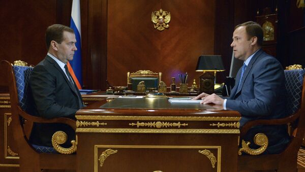 Встреча Д.Медведева и И.Комарова