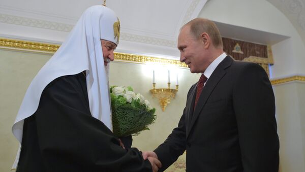 В.Путин поздравил патриарха Кирилла