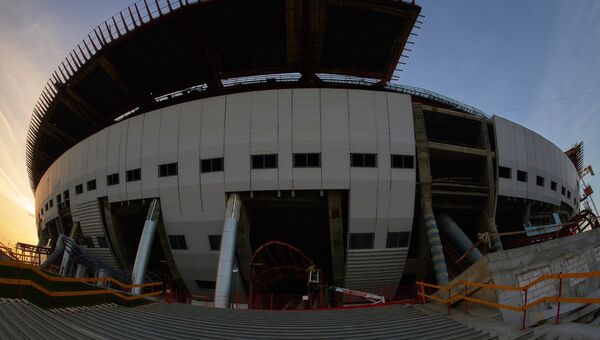 Строительство стадиона Зенит-Арена. Архивное фото