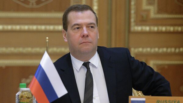 Д.Медведев принимает участие в заседании Совета глав правительств СНГ в Ашхабаде. Архивное фото