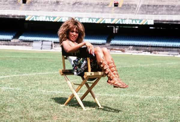Американская певица Тина Тернер в Рио-де-Жанейро. 1988 год