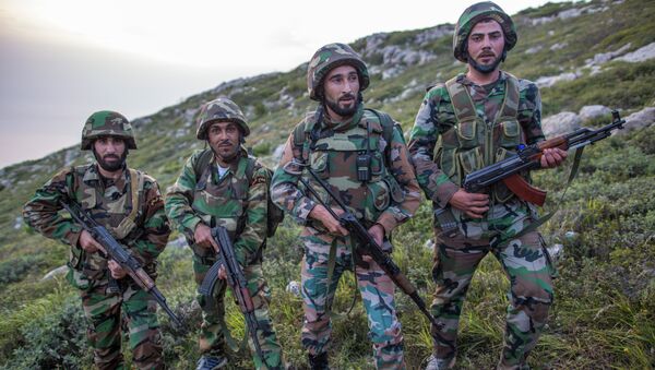 Военнослужащие правительственной армии Сирии. Архивное фото