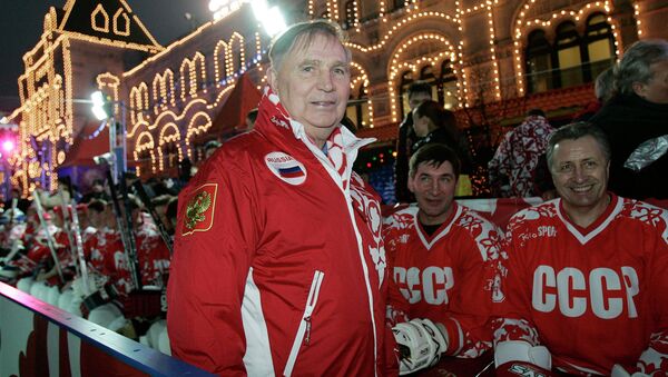 Легендарный тренер по хоккею Виктор Васильевич Тихонов. Архивное фото