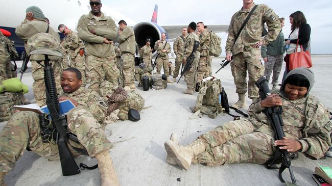 Американские военные, прибывшие из афганского города Кандагар. Архивное фото