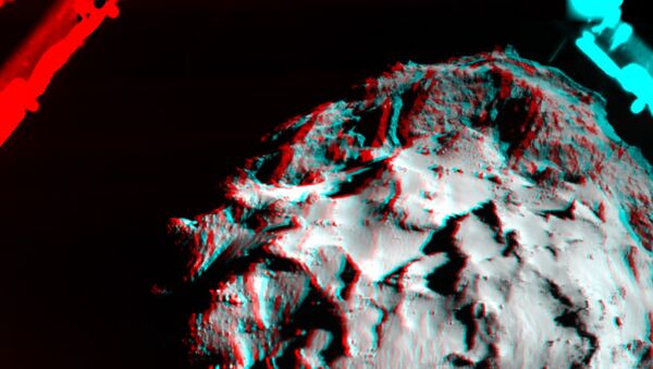 Трехмерное изображение кометы 67P/Чурюмова-Герасименко