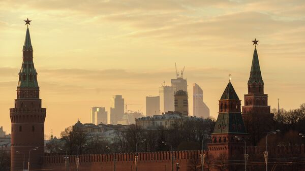 Вид на Московский кремль. Архивное фото