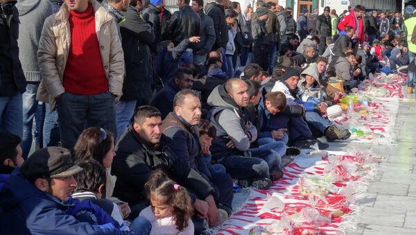 Голодовка беженцев из Сирии в Афинах