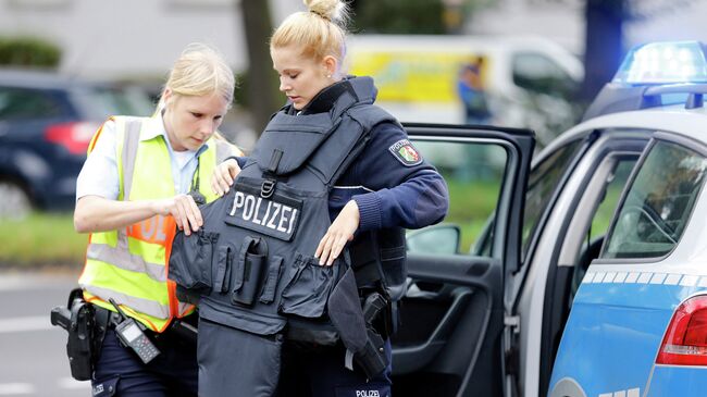 Сотрудницы германской полиции. Архивное фото