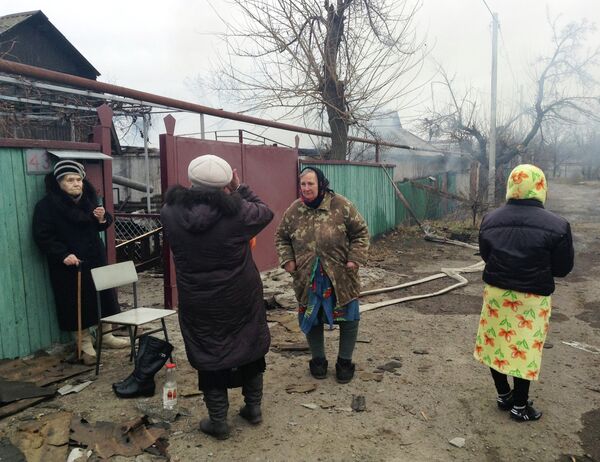 Последствия обстрела Донецка украинскими силовиками