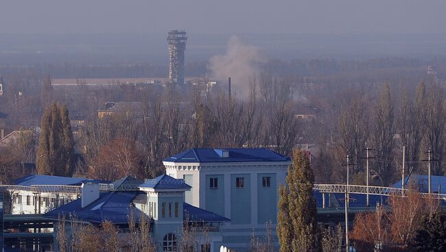 Вид на здание аэропорта Донецка, архивное фото