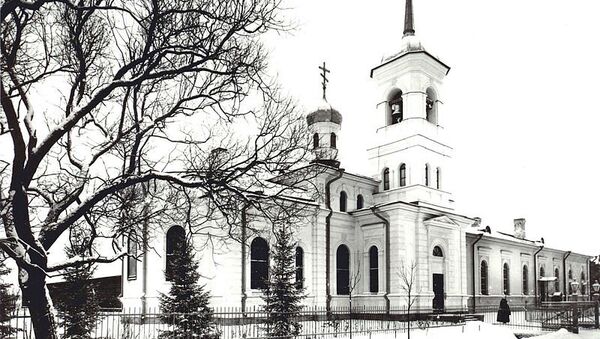 Храм во имя преподобного Сергия Радонежского, построенный для  лейб-гвардии 2-го Царскосельского стрелкового батальона