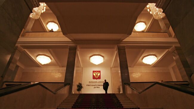 Вход в Госдуму РФ, архивное фото