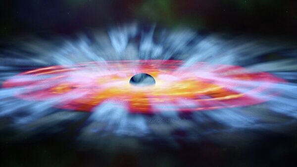 Художественное изображение черной дыры опубликовало НАСА