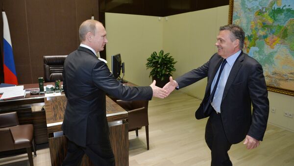 Встреча Путина и Фазеля. Архивное фото