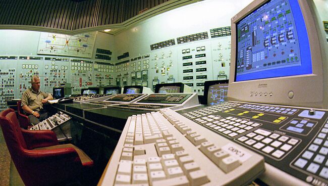 Центральный пульт Запорожской атомной электростанции. Архивное фото.