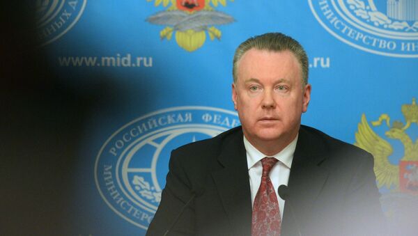 Официальный представитель министерства иностранных дел Российской Федерации Александр Лукашевич. Архивное фото