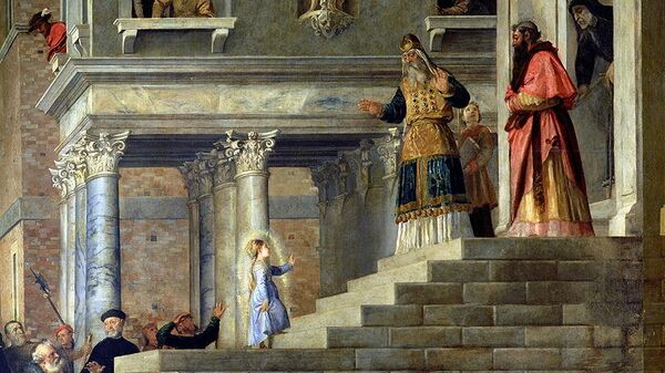 Тициан. Введение во храм Пресвятой Богородицы. 1534-1538, архивное фото