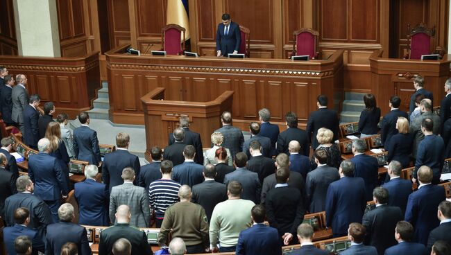 Заседание Верховной рады Украины. Архивное фото.