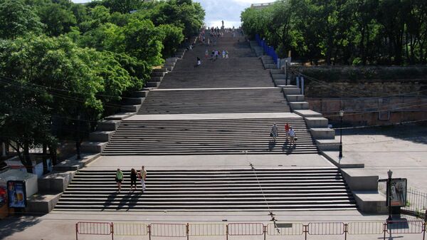 Потемкинская лестница в Одессе. Архивное фото.