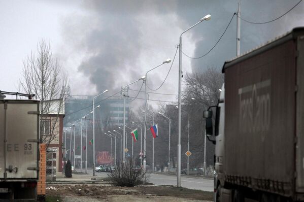 Спецоперация по ликвидации боевиков в Доме печати в Грозном