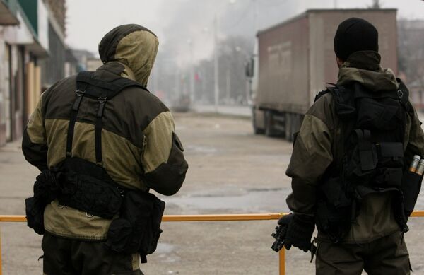 Спецоперация по ликвидации боевиков в Доме печати в Грозном