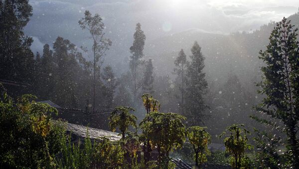 Долина Помпеи после дождя, Уарас, Перу. Архивное фото