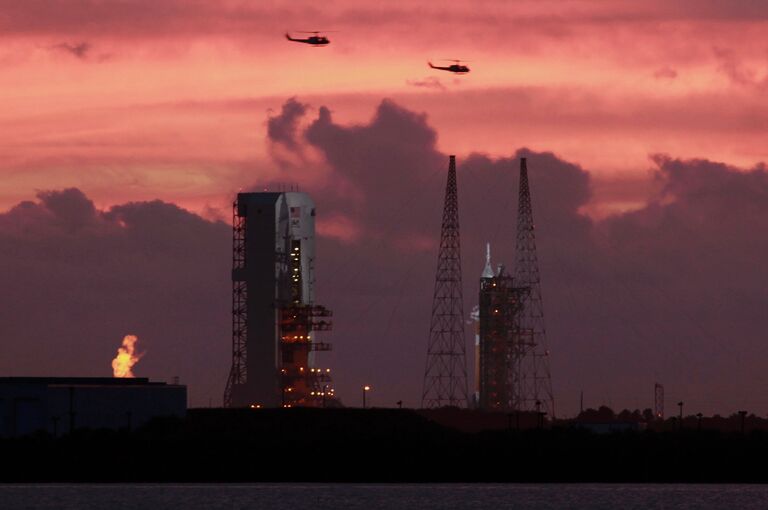 Запуск космического корабля Orion