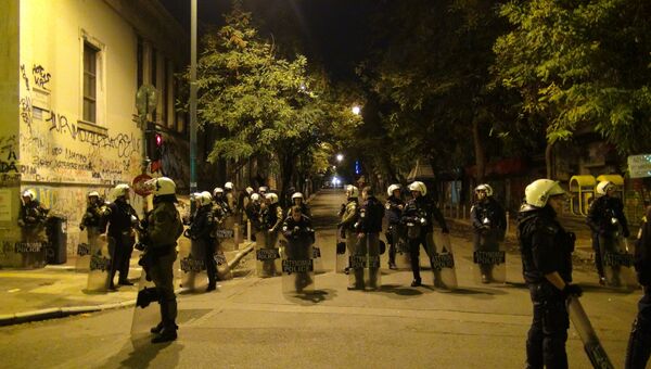 Беспорядки в центре Афин после шествия анархистов