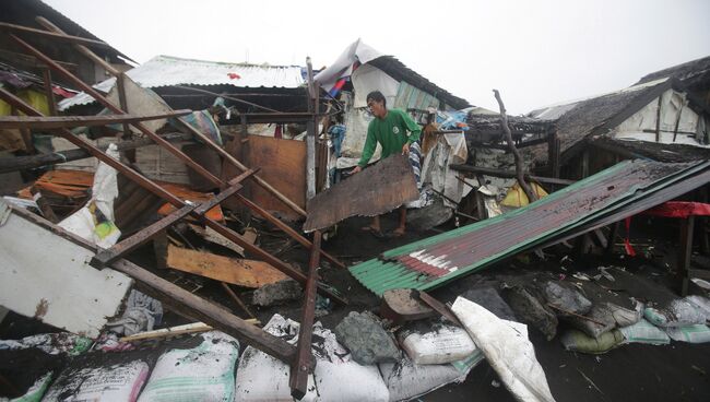 Последствия тайфуна на Филлипинах