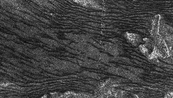 Линия дюн на поверхности Титана