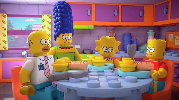 Герои мультсериала The Simpsons в виде игрушек Лего