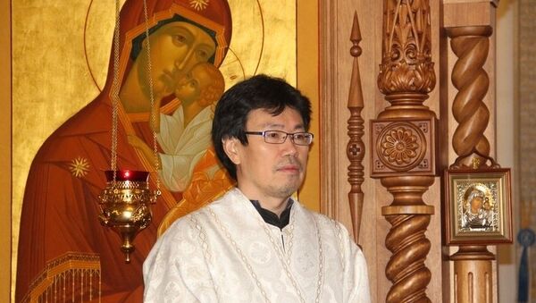 Православный священник, китаец  Анатолий Кун (Кун Чеун Мин)