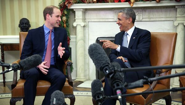 Президент США Барак Обама и принц Уильям, герцог Кембриджский