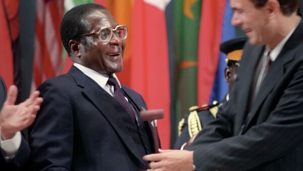 Президент Зимбабве Роберт Мугабе, архивное фото