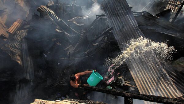 Пожар на Филиппинах. Архивное фото