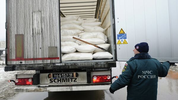 Девятый российский гуманитарный конвой для Донбасса. Архивное фото