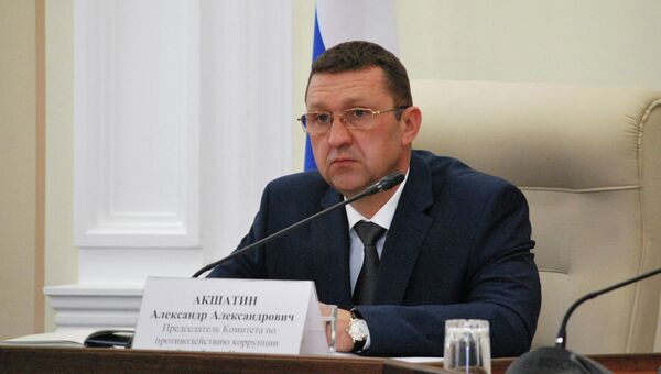 Председатель Республиканского комитета по противодействию коррупции Александр Акшатин. Архивное фото