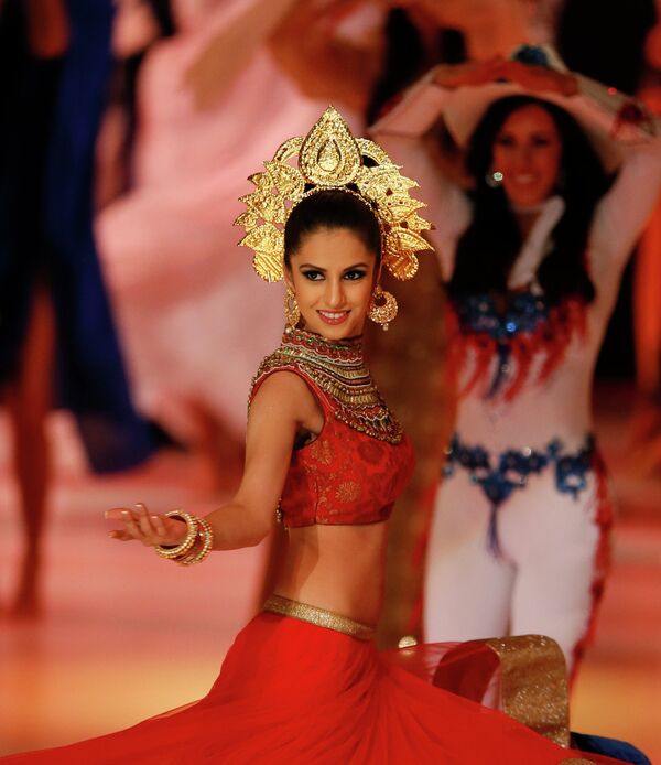 Мисс Индия Коял Рана на конкурсе Мисс Мира - 2014