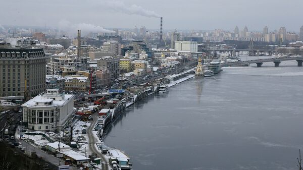 Вид на правый берег Днепра в Киеве. Архивное фото